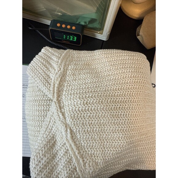 Free People High Hopes Cardigan Sweater Small Oversized Chunky Knit Slouchy Open - Picture 11 of 11